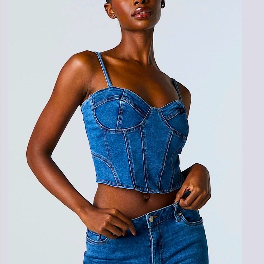 URBAN PLANET 💙| Blue Denim Tank Top❕Brand New
